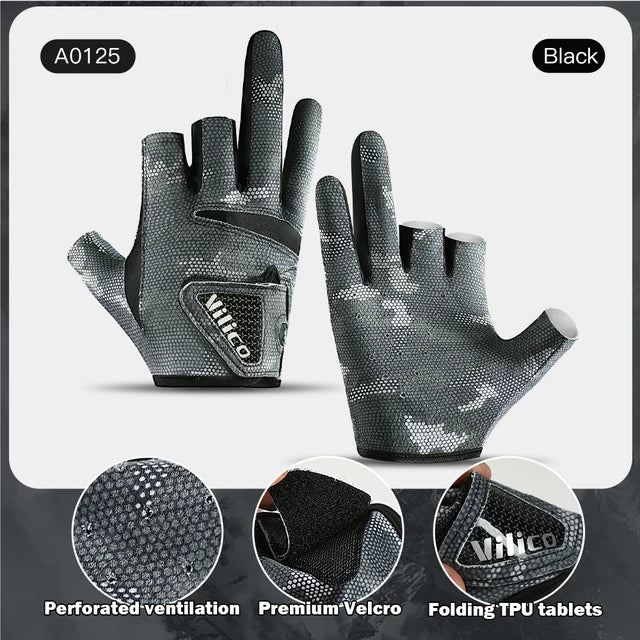 3-Finger Lure Fishing Gloves – Thin, Breathable & Leakproof