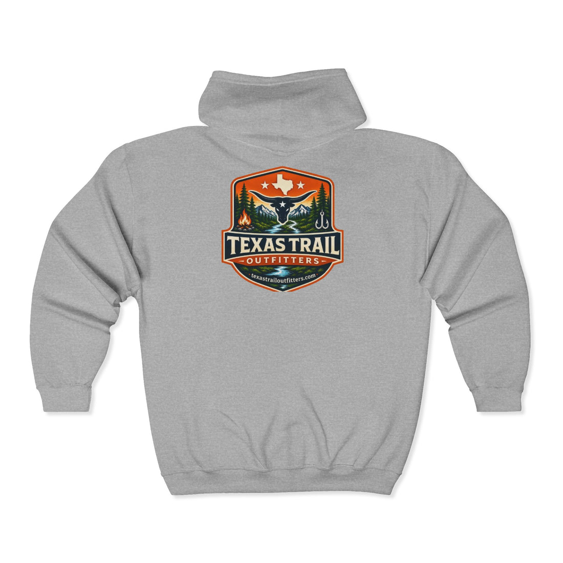 Unisex Heavy Blend™ Full Zip - Texas Trail Outfitters - Hooded Sweatshirt