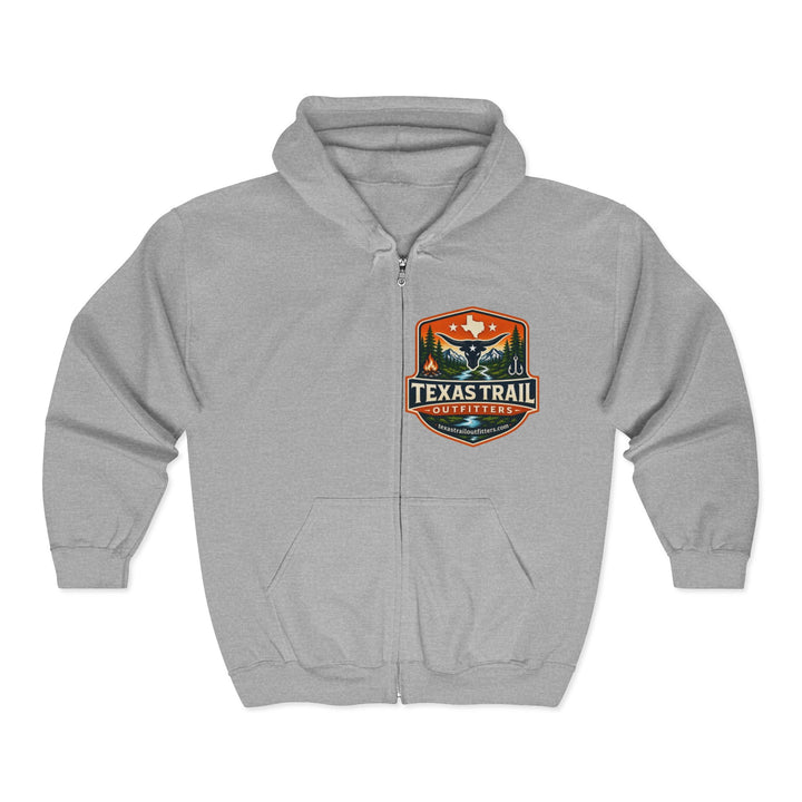 Unisex Heavy Blend™ Full Zip - Texas Trail Outfitters - Hooded Sweatshirt