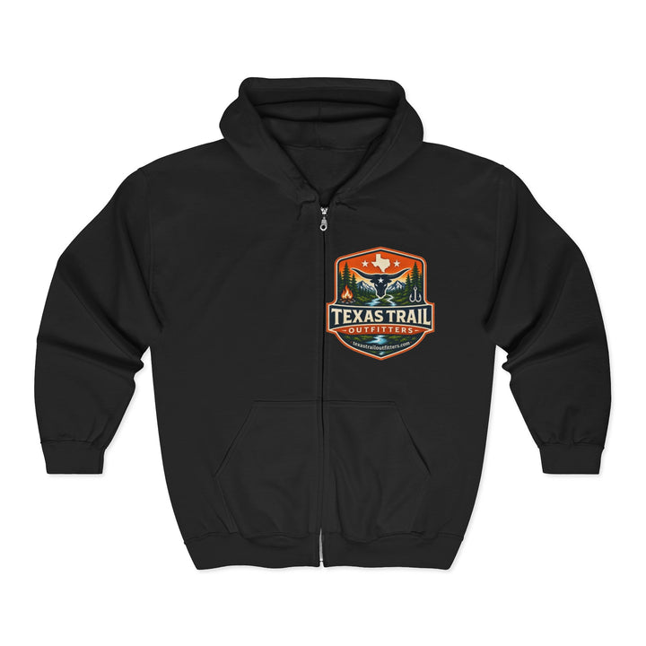 Unisex Heavy Blend™ Full Zip - Texas Trail Outfitters - Hooded Sweatshirt