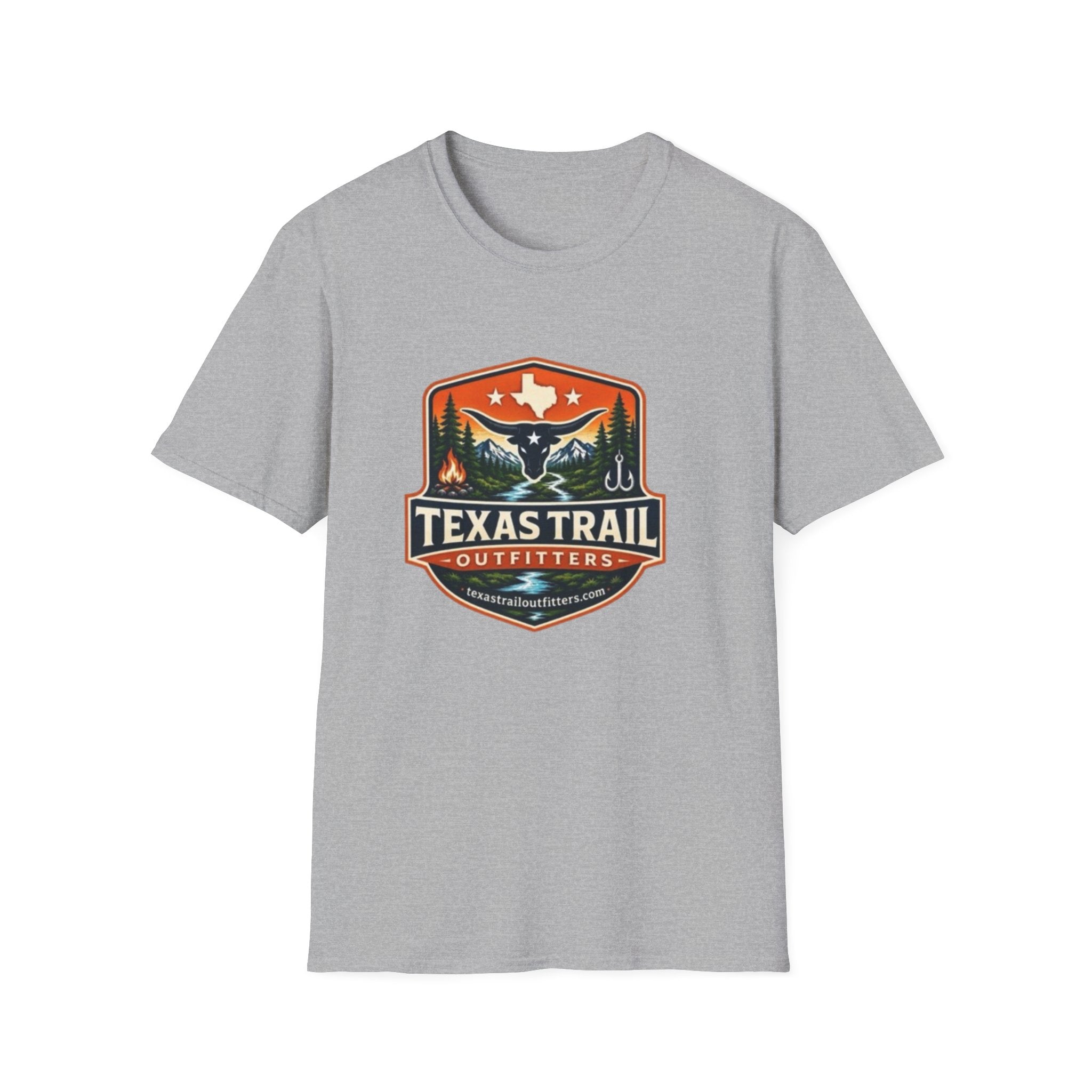 Texas Trail Outfitters T-Shirt Vintage Longhorn Logo Tee