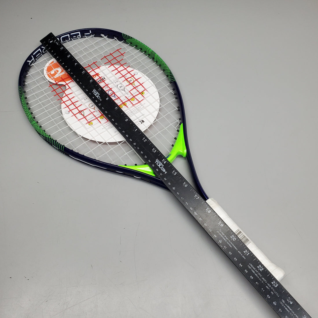Federer Junior Tennis Racquet – 23" Grip, Ages 7-8, Green/Blue