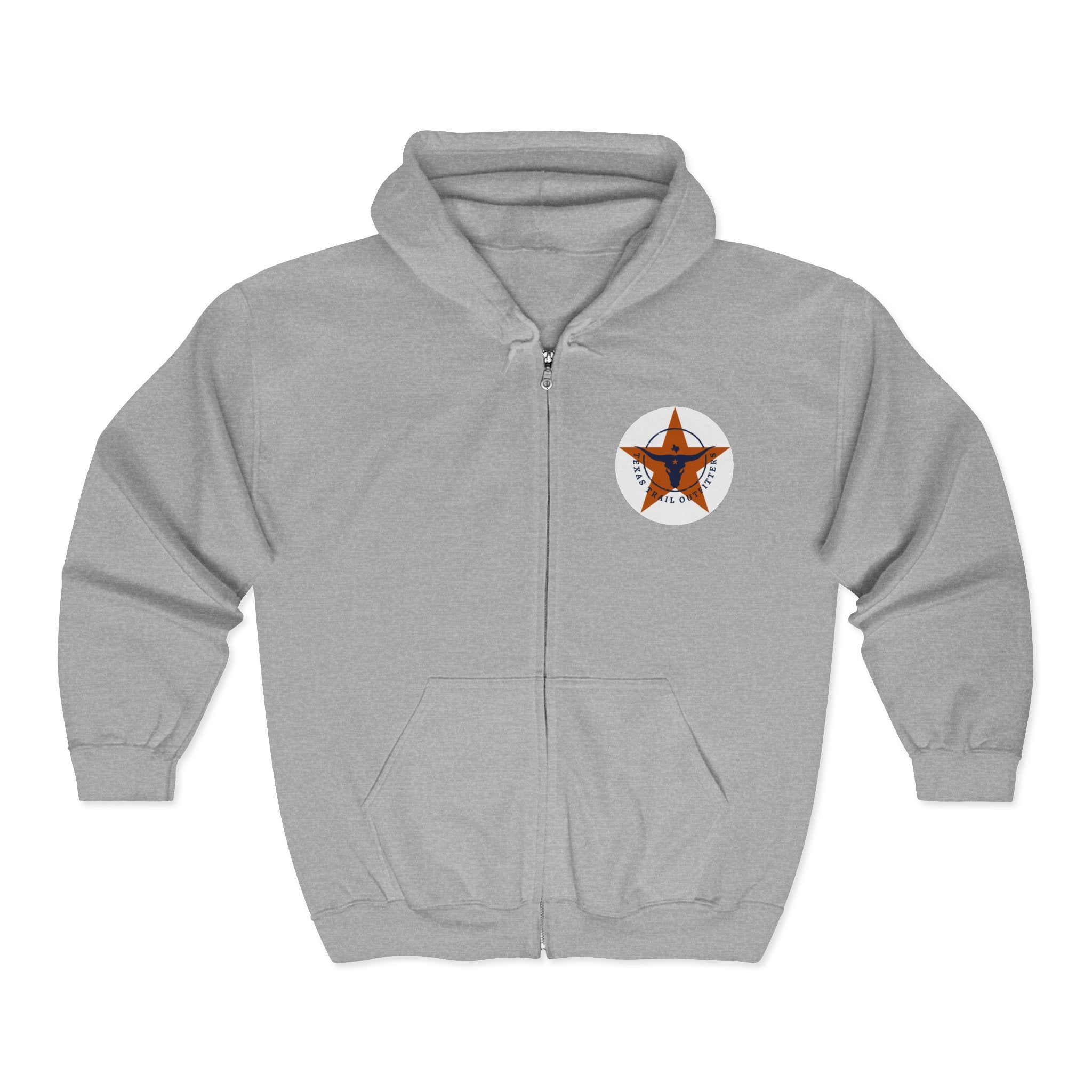 Unisex Heavy Blend™ Full Zip - Texas Trail Outfitters - Hooded Sweatshirt