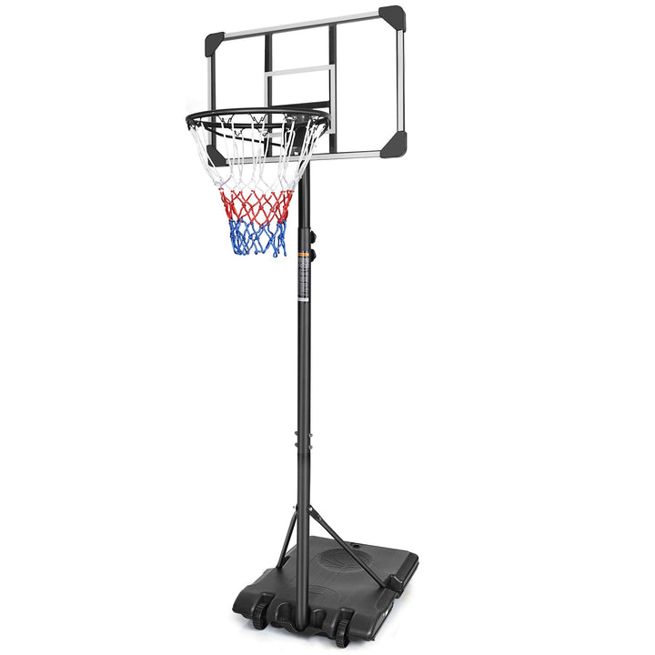 Portable Basketball Goal System with Stable Base and Wheels