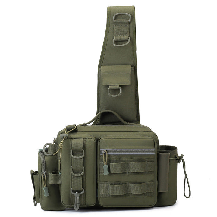 Men’s Fishing Backpack – Bait Box, Pole Holder & Storage