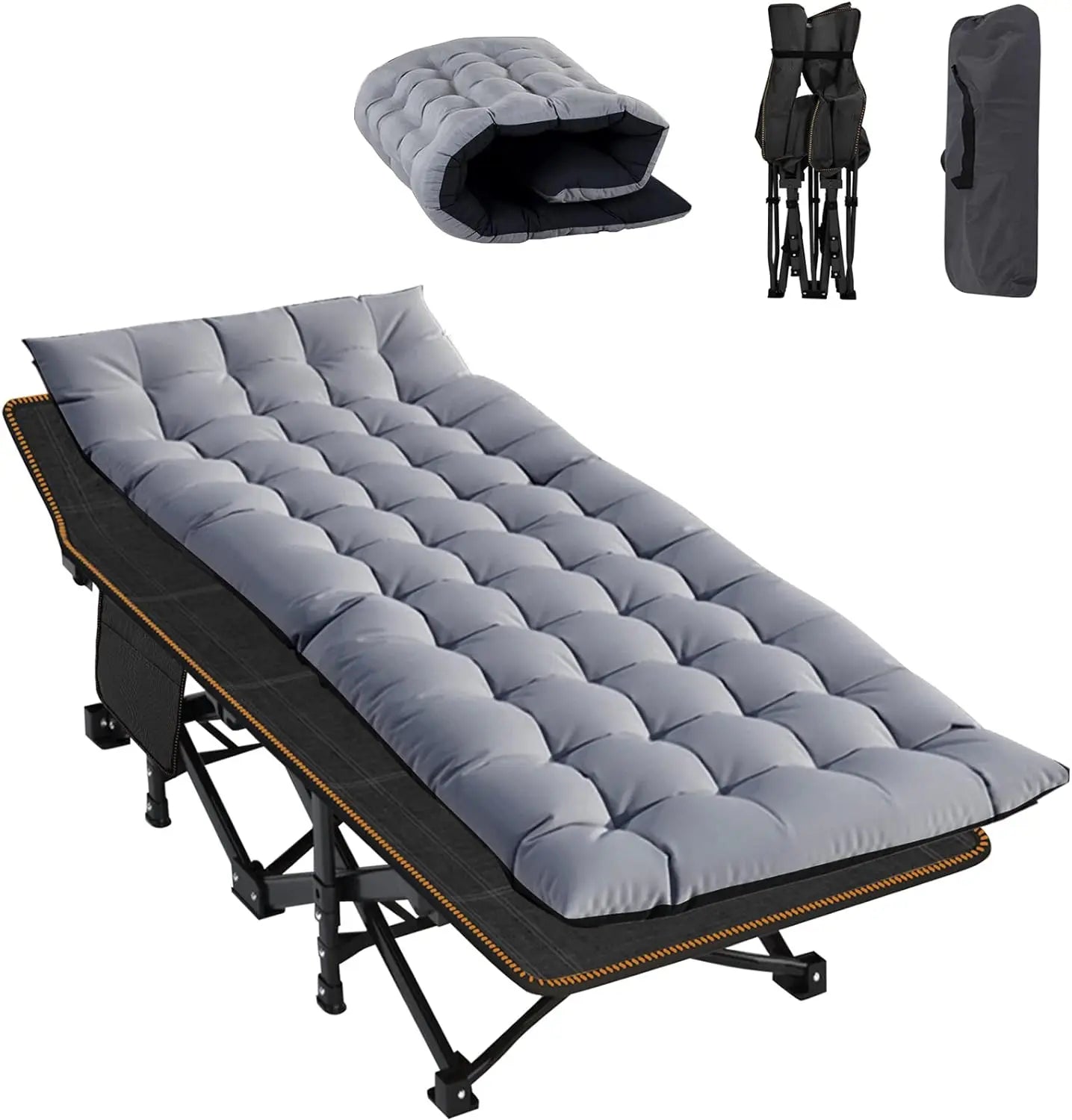 Comfortable Camping Cot with Durable Oxford Fabric