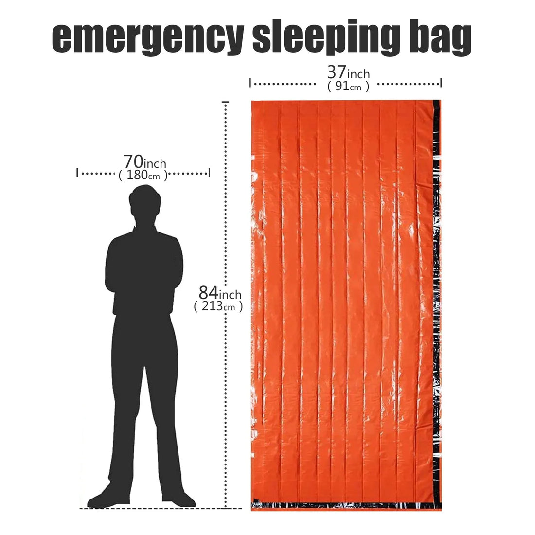 Portable Waterproof Emergency Survival Sleeping Bag Mylar Blanket