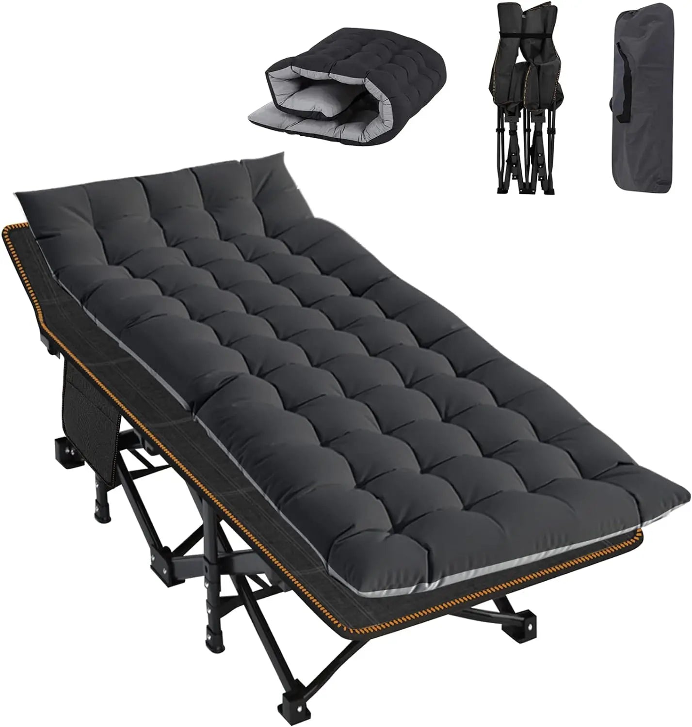 Comfortable Camping Cot with Durable Oxford Fabric