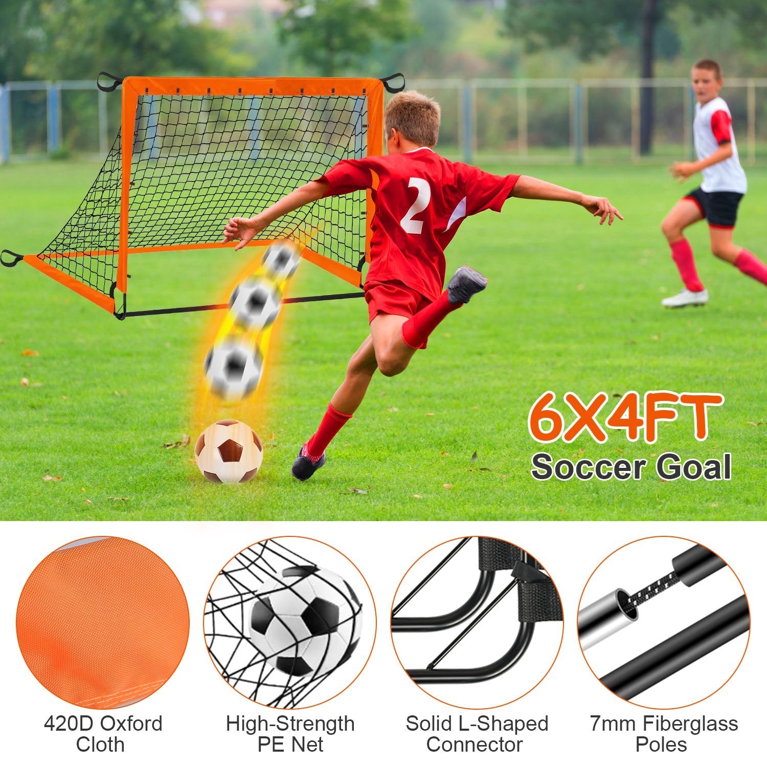 Kids Portable Soccer Goal Set – Outdoor Training
