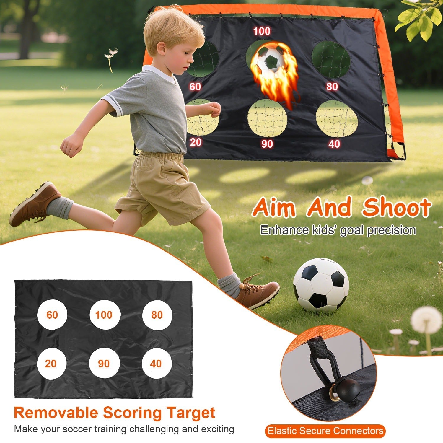 Kids Portable Soccer Goal Set – Outdoor Training