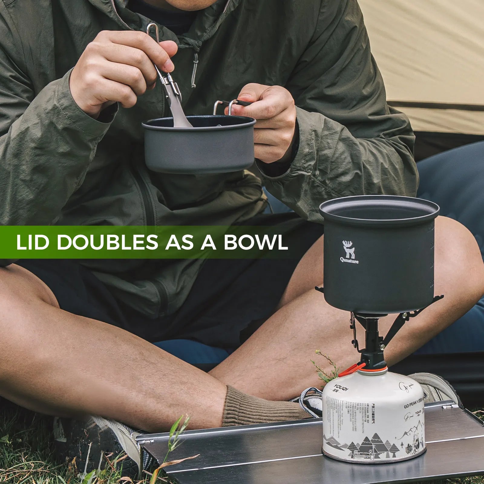 Ultra-Light Aluminum Camping Cookware Set – Nestable Design